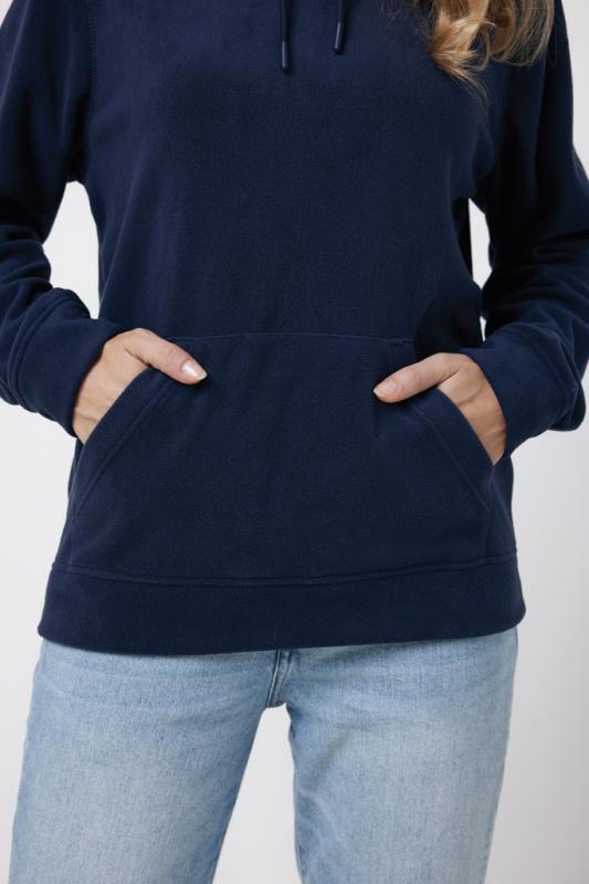 Micro fleece mikina IQONIQ Trivor z recykl. polyesteru námornícka modrá XXL 12