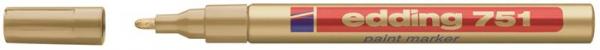 Lakový popisovač, 1-2 mm, EDDING "751", zlatý