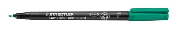 Permanentný popisovač, OHP, 0,6 mm, STAEDTLER "Lumocolor® 318 F", zelená 2