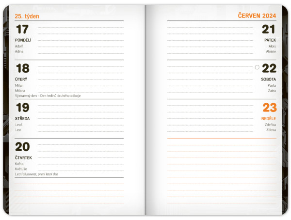 Školský diár Technik (september 2023 – december 2024), 9,8 × 14,5 cm 1