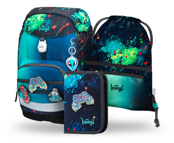 BAAGL SADA 3 Airy Plus Chill: batoh, peračník, vrecko