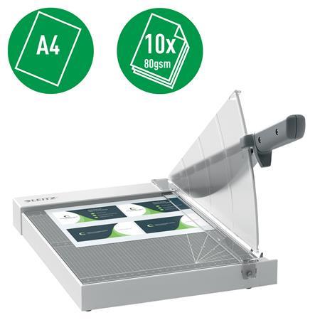 Rezačka, páková, A4, 10 listov, LEITZ "Precision Home Office A4" 3