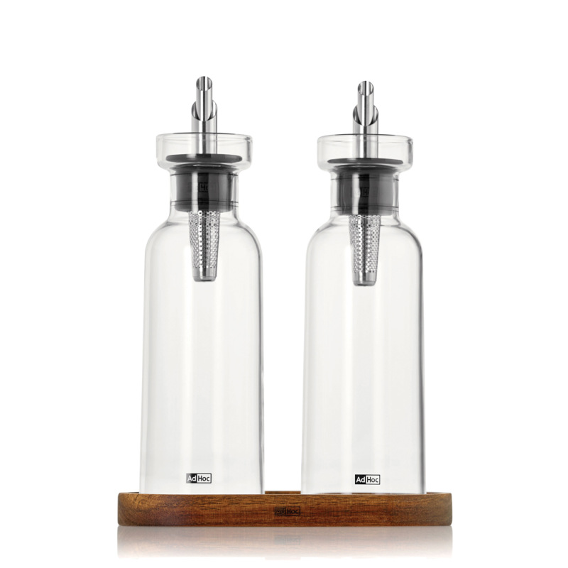 AdHoc Menage AromaPour Set na nalievanie oleja a octu 300 ml priehľadné 4