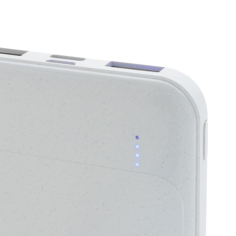 Powerbanka 5000 mAh z RCS recykl. plastu biela 6