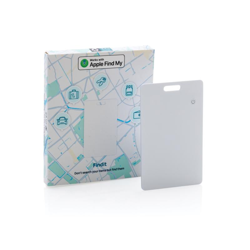 Karta s lokátorom Findcard z RCS recykl. plastu biela 13