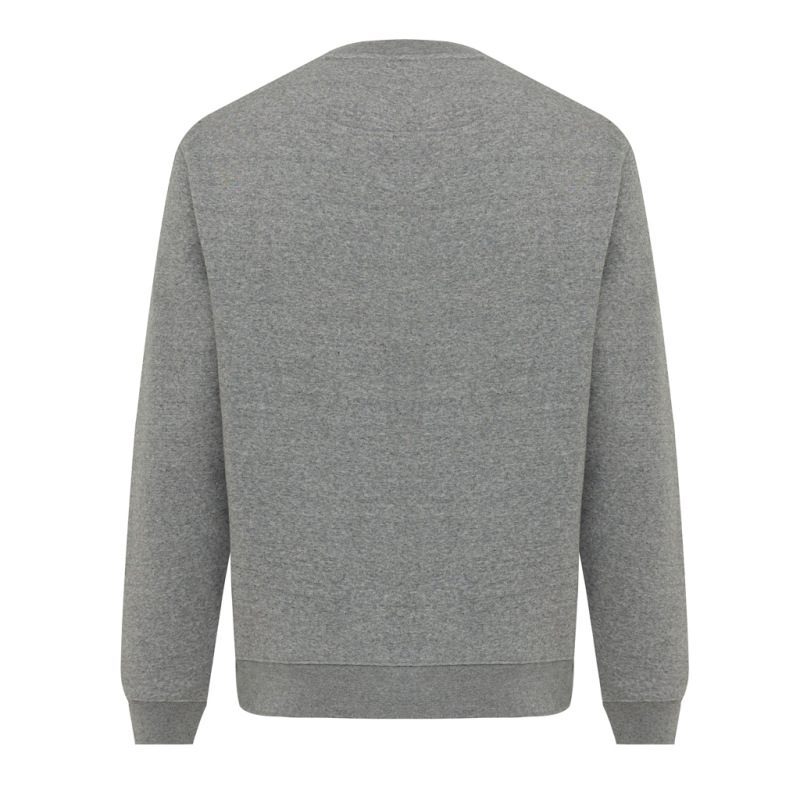IQONIQ Toria Unisex mikina s okrúhl. výstrihom z rec. bavlny light heather anthracite XL 2