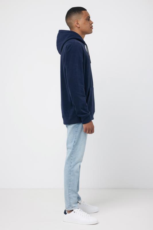 Micro fleece mikina IQONIQ Trivor z recykl. polyesteru námornícka modrá L 6