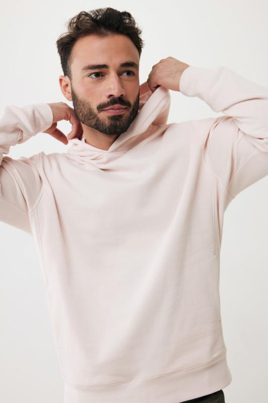 Mikina s bočnými vreckami IQONIQ Yengo z rec. bavlny cloud pink XXL 16