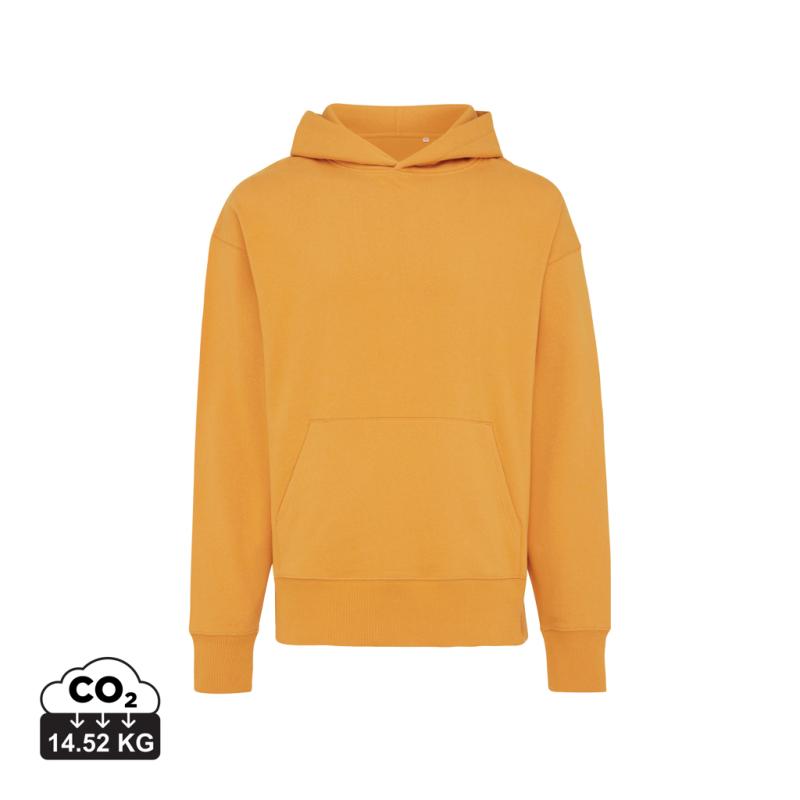 Mikina s kapucňou IQONIQ Yoho relaxed fit z recykl. bavlny sundial orange XXS