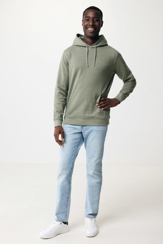 Nefarbená mikina s kapucňou IQONIQ Torres z recykl. bavlny heather green XXXL 14