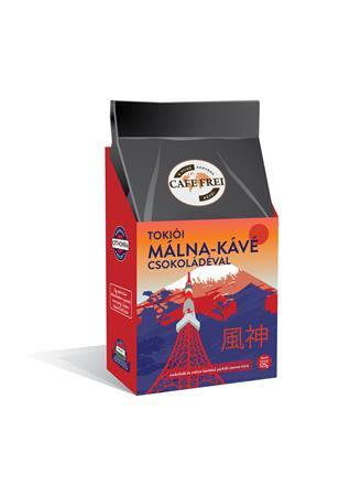 Káva, pražená, zrnková, CAFE FREI "Tokijská čokoládovo-malinová káva", maďarský popis