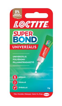 Sekundové lepidlo, 3 g, HENKEL "Loctite Super Bond Liquid"