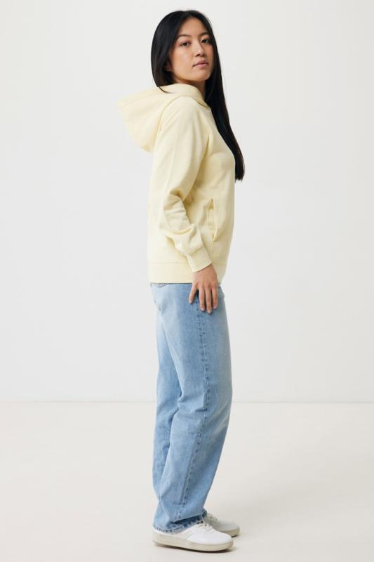 Mikina s bočnými vreckami IQONIQ Yengo z rec. bavlny cream yellow XL 6