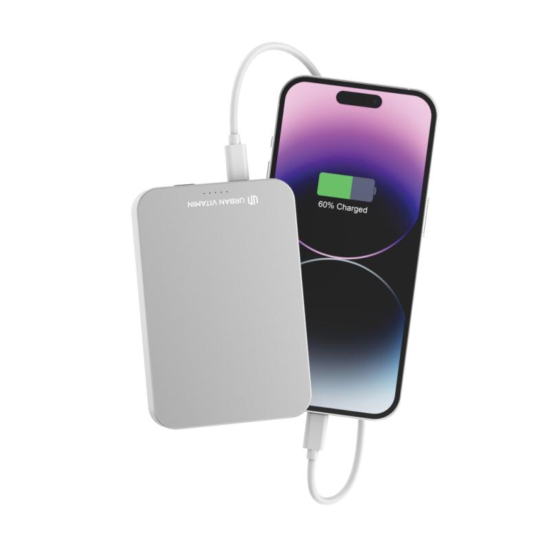 Powerbanka 10000mAh Urban Vitamin Compton z RCS alu a plastu strieborná 7