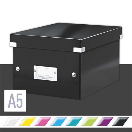 Odkladací box, A5, LEITZ "Click&Store", čierna 2