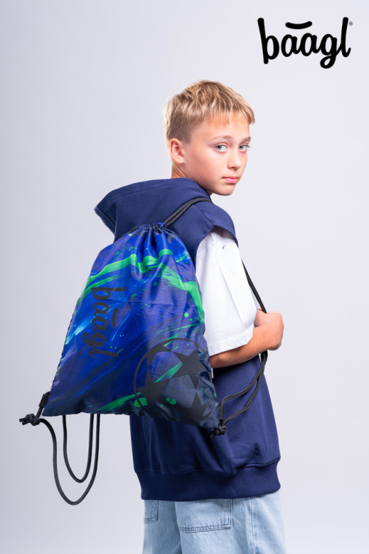 BAAGL SADA 5 Core Football champion: batoh, peračník, vrecko, ľadvinka, obal na notebook G 11