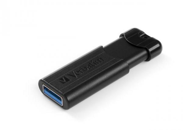 USB kľúč, 32GB, USB 3.0, VERBATIM "Pinstripe", čierny 2