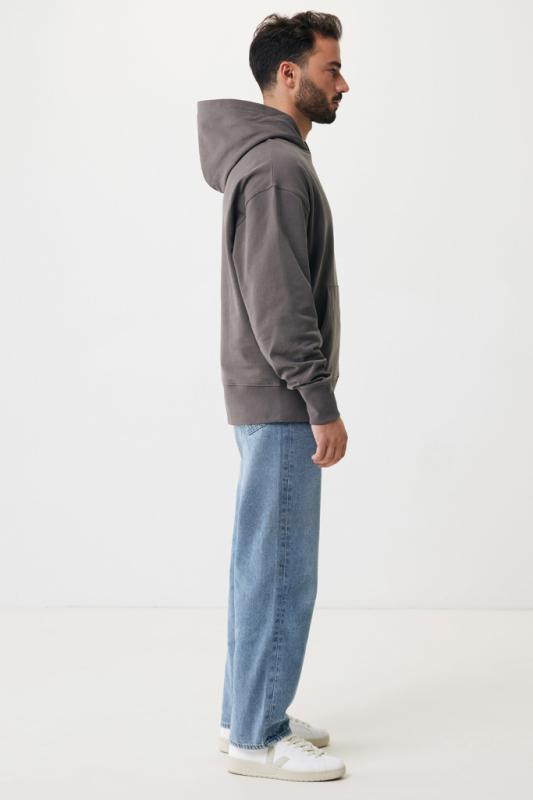Mikina s kapucňou IQONIQ Yoho relaxed fit z recykl. bavlny antracitová XXS 13