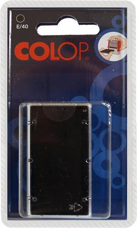 Náhradná poduška k pečiatkam, 2 ks/blister, COLOP "E/40", čierna 2