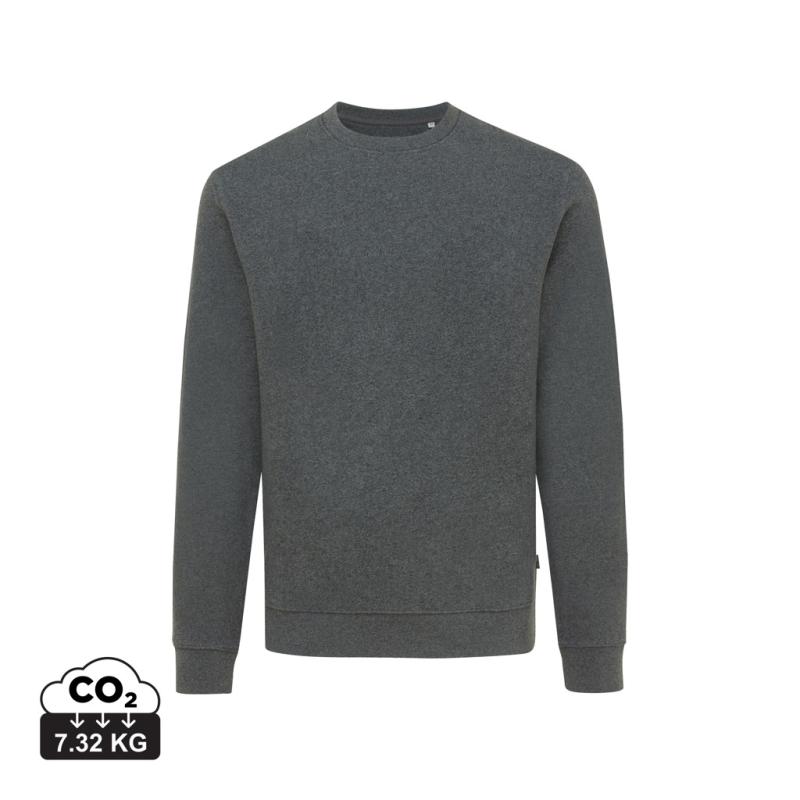 Nefarbená mikina IQONIQ Denali z recykl. bavlny heather anthracite XXS