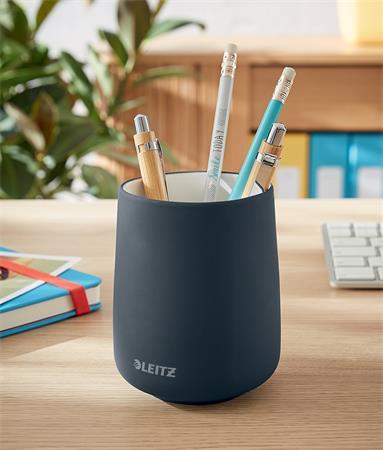 Držiak na písacie potreby, keramický, LEITZ "Cosy", matná sivá 6