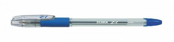 Guľôčkové pero, 0,24 mm, s vrchnákom, ZEBRA "Z-1", modrá 2