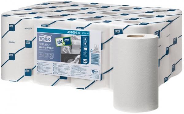 Papierová utierka, kotúčová, priemer: 13 cm, M3 systém, Advanced, TORK "Reflex™", biela 1