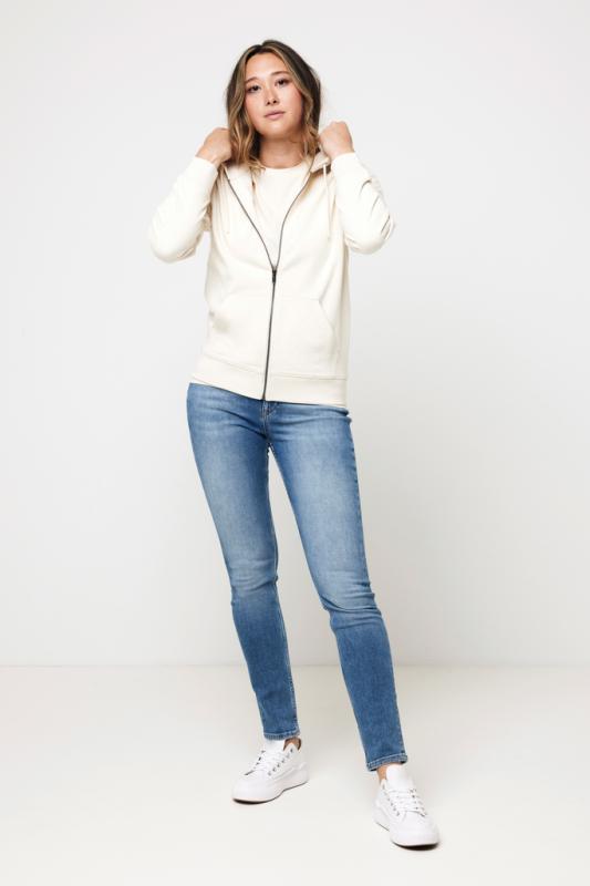 Mikina na zips s kapucňou IQONIQ Abisko z recykl. bavlny natural raw 5XL 8
