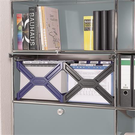 Zásobník na závesné obaly, plastový, DURABLE, "CARRY® plus", modrá 3