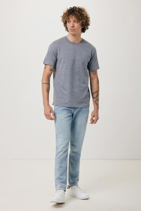 Tričko IQONIQ Brett z recykl. bavlny light heather navy XS 4