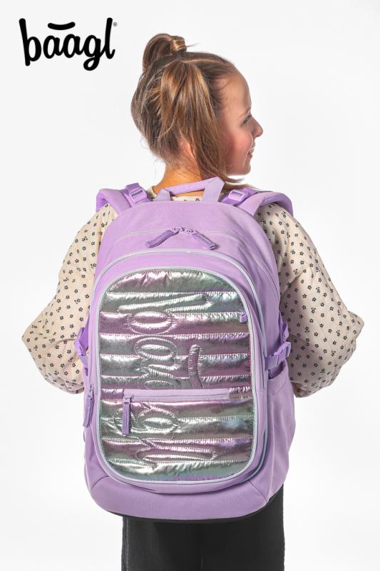 BAAGL Školský batoh Core Lavender 10