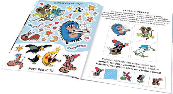 KRTKO a ZIMA ─ Kniha samolepiek 4