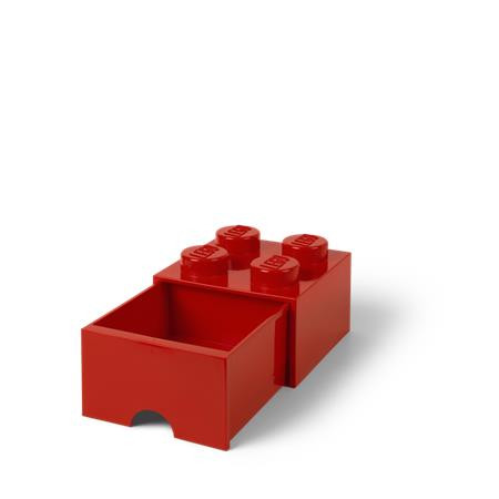 Úložný box, zásuvkový, LEGO "Brick", červený 1