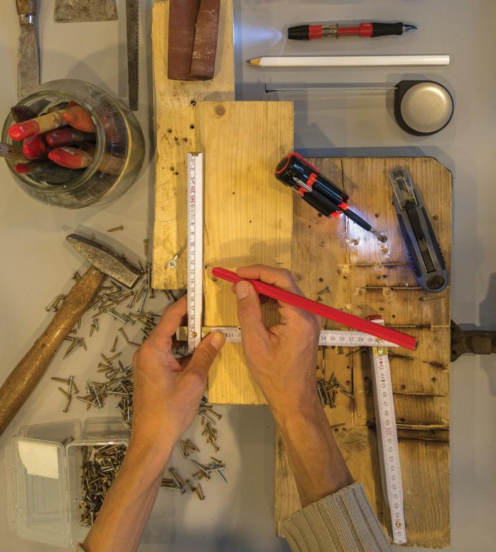 25 cm drevená tesárska ceruzka biela 7