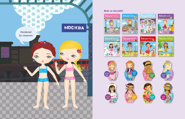 Šaty pre LENU – Kniha samolepiek 3