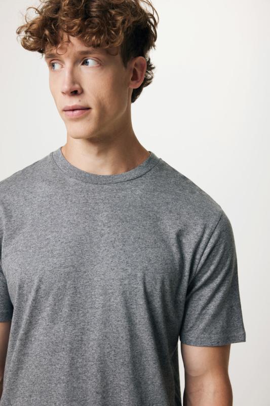 Ľahké tričko IQONIQ Sierra z recykl. bavlny light heather anthracite XXS 14