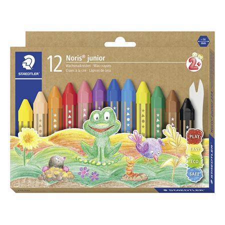 Pastelky, hrubé, šesťhranné,STAEDTLER "Noris Junior", 12 rôznych farieb 1