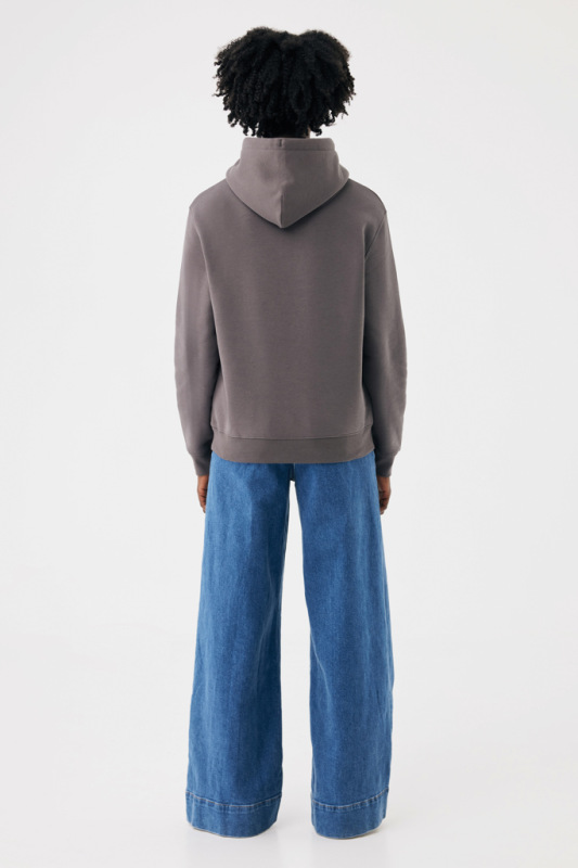 IQONIQ Joshua Unisex mikina s kapucňou z rec. bavlny antracitová XXXL 7