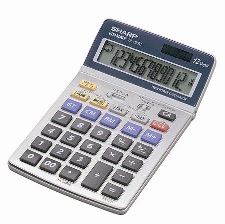 Kalkulačka, stolová, 12 miestny displej, SHARP "EL-337" 1