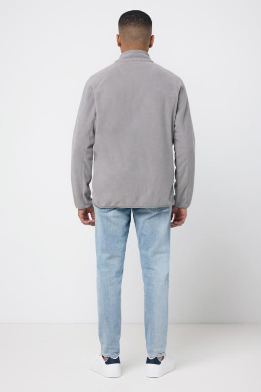 Micro fleece bunda na zips IQONIQ Talung z rec. polyesteru storm grey S 9