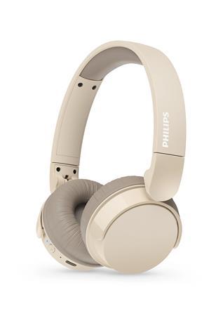 Náhlavné slúchadlá, bezdrôtové, Bluetooth 5.3, PHILIPS "TAH3209", béžové 1