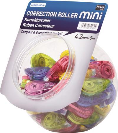 Korekčný roller, disolej, mini, 5 mm x 6 m, PLUS, rôzne farby 1