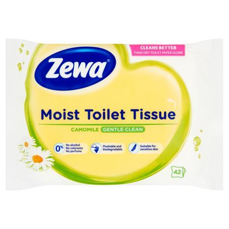 Toaletný papier, vlhčený, 42ks, ZEWA, kamilka 1