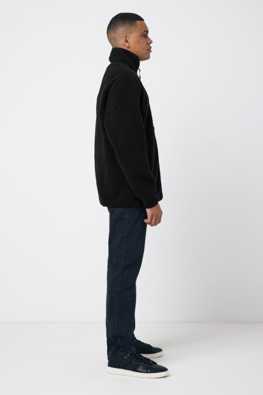 Pile fleece bunda IQONIQ Diran z recykl. polyesteru čierna S 13