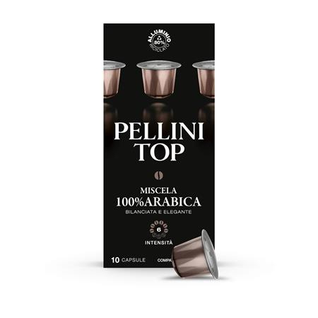 Kávové kapsule, do kávovarov Nespresso®, 10 ks, PELLINI, "Top alu" 1