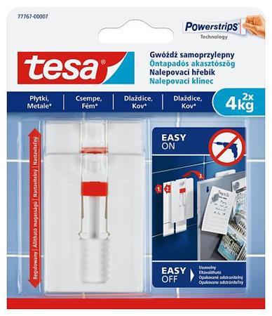 Nastaviteľný nalepovací klinec na dlaždice a kov, TESA "Powerstrips®" 1