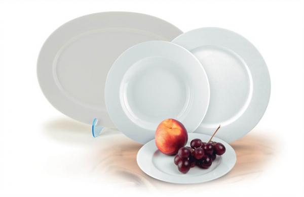 Hlboký tanier, porcelán, 22cm, 6 ks, ROTBERG, "Basic", biely 1
