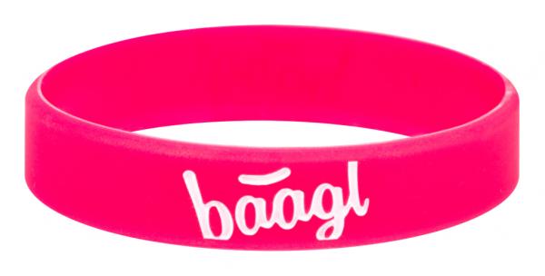 BAAGL Svietiaci náramok Logo ružový