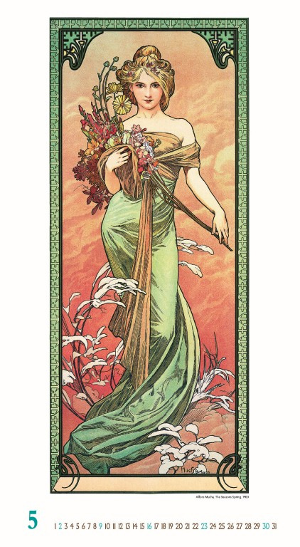 Nástenný kalendár Alfons Mucha 2027 6