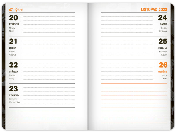 Školský diár Technik (september 2023 – december 2024), 9,8 × 14,5 cm 7